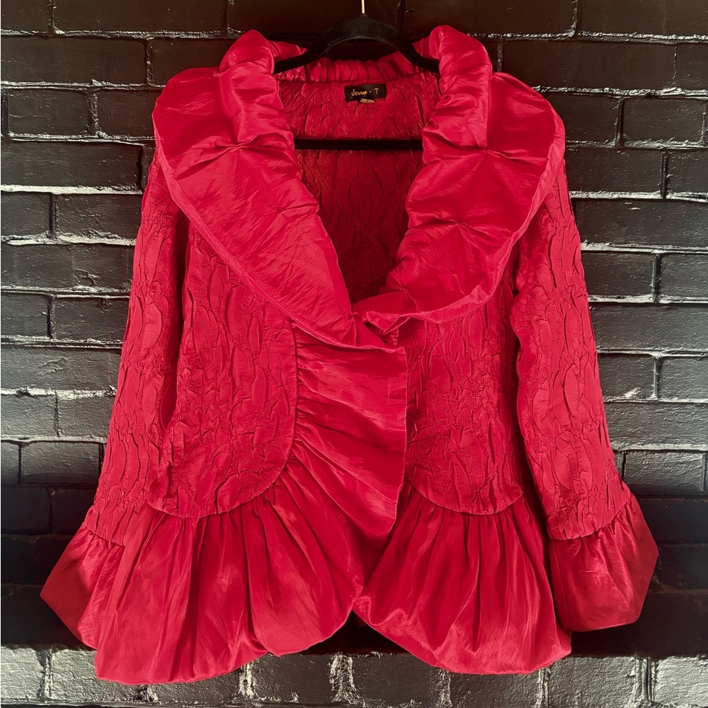 Vintage red puffer coat